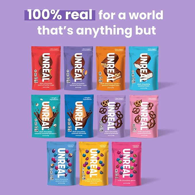 UNREAL Dark Chocolate Covered Pretzels, 3.5 oz