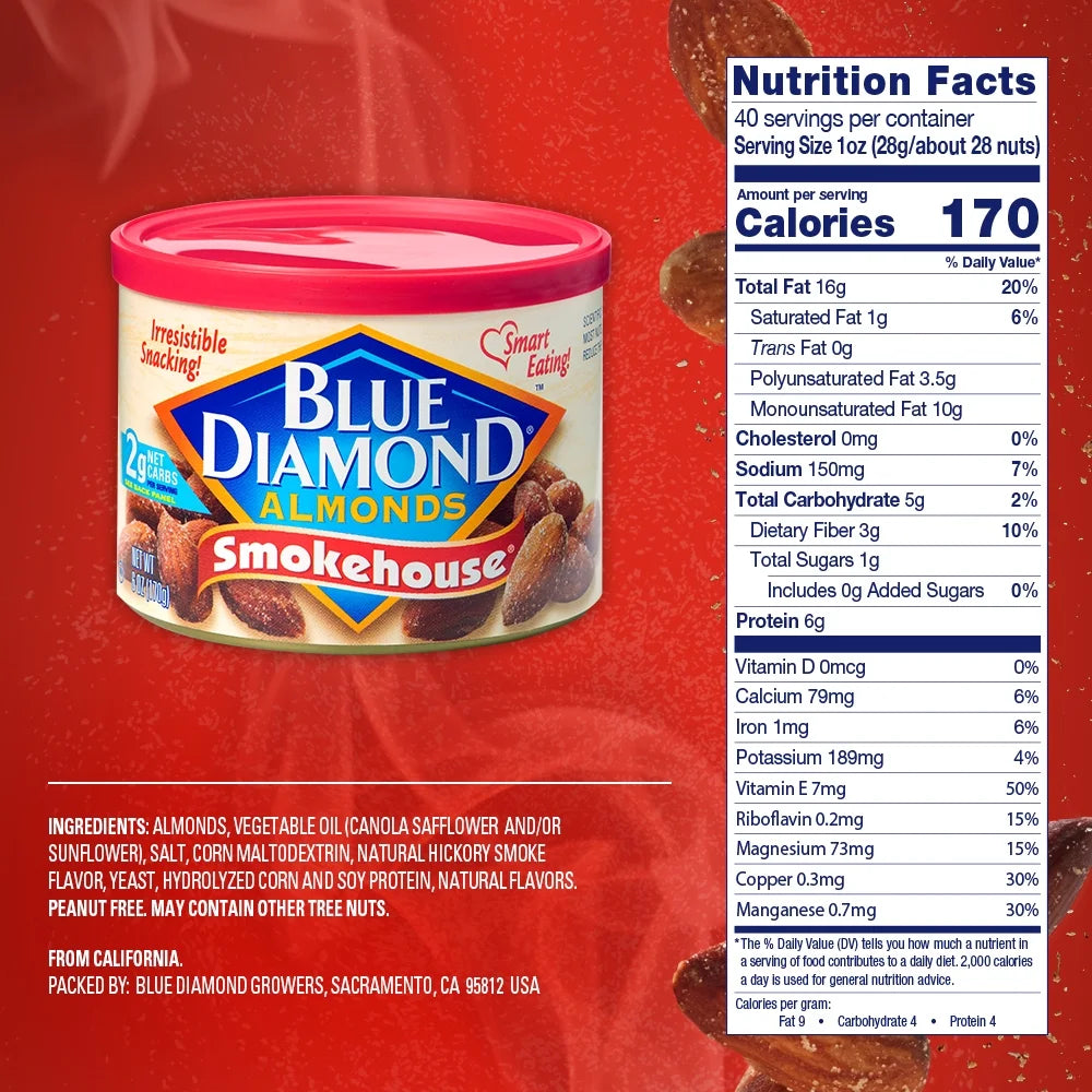 Blue Diamond Smokehouse Almonds, 6 oz