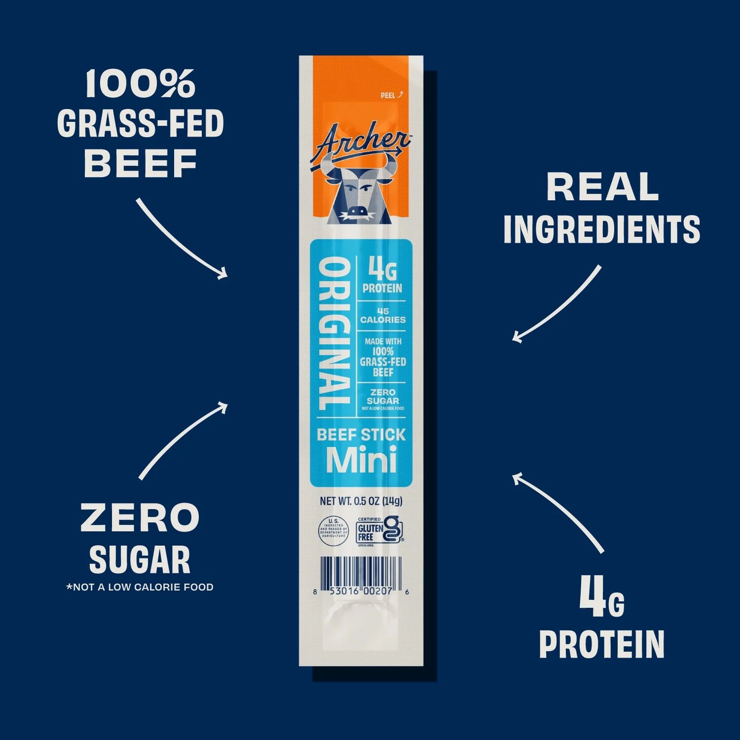 Country Archer Mini Beef Sticks Original, 16 Count