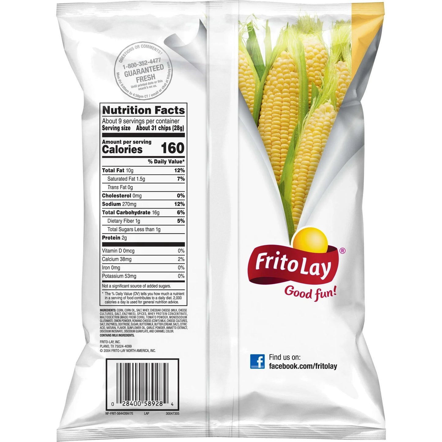 Fritos Chili Cheese Flavored Corn Snacks, 9.25 oz