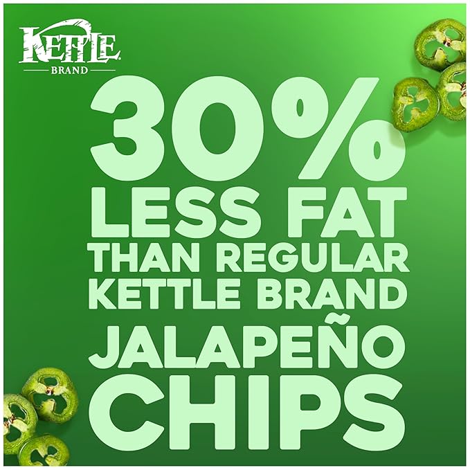 Kettle Party Sized Air Fried Jalapeno Potato Chips, 11.25 oz