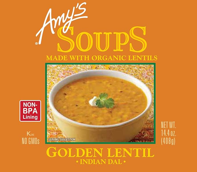 Amy's Organic Golden Lentil Soup, 14.4 oz