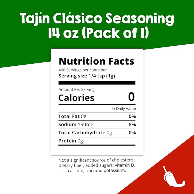 Tajin Clásico Chili Lime Seasoning, 14 oz