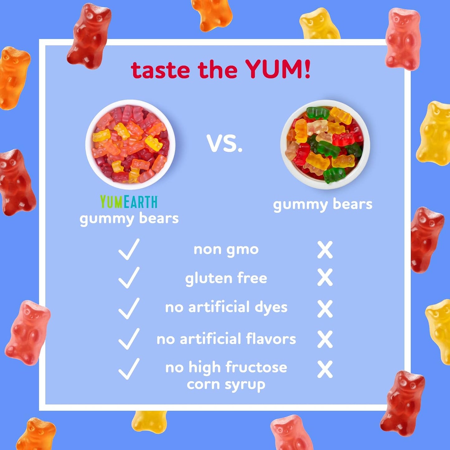 YumEarth Gummy Bears 5 ct, 3.5 oz