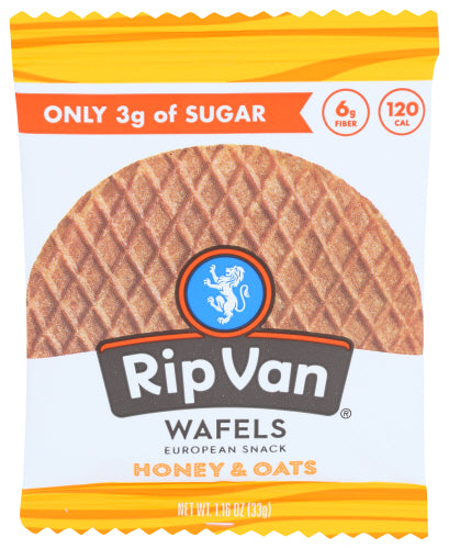 RipVan Honey & Oats Wafels, 1.16 oz