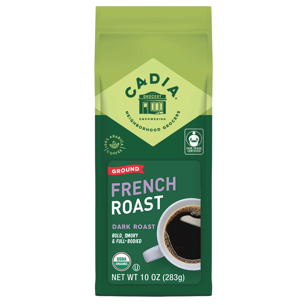 Cadia Organic French Roast Coffee, 10 oz