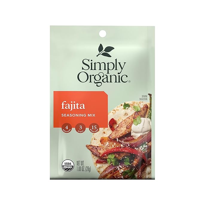 Simply Organic Fajita Seasoning Mix, 1.1 oz