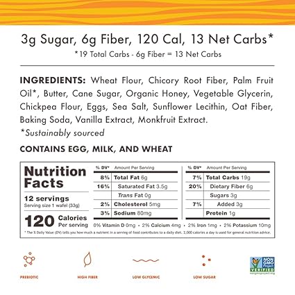 RipVan Honey & Oats Wafels, 1.16 oz
