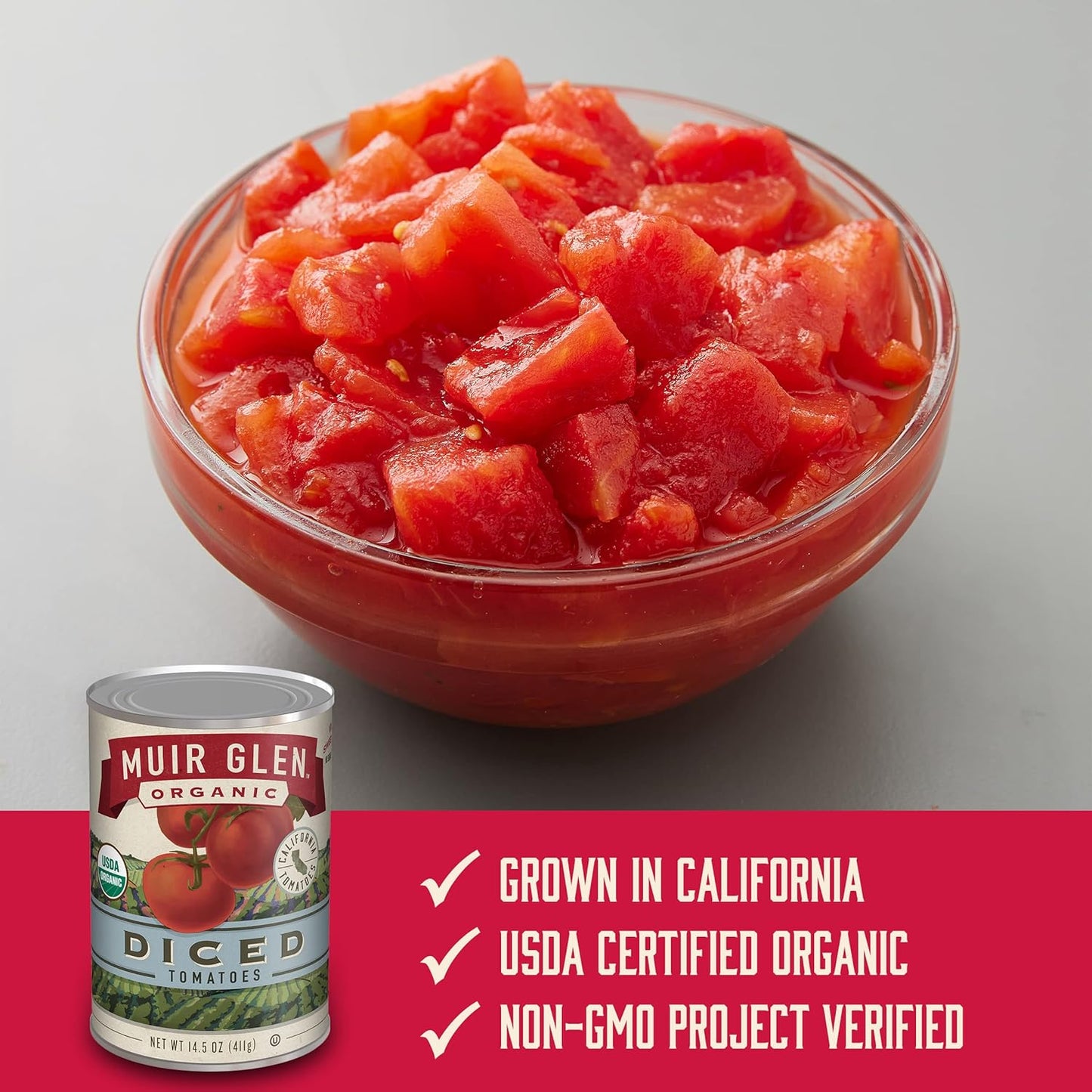 Muir Glen Organic Tomato Diced, 14.5 oz