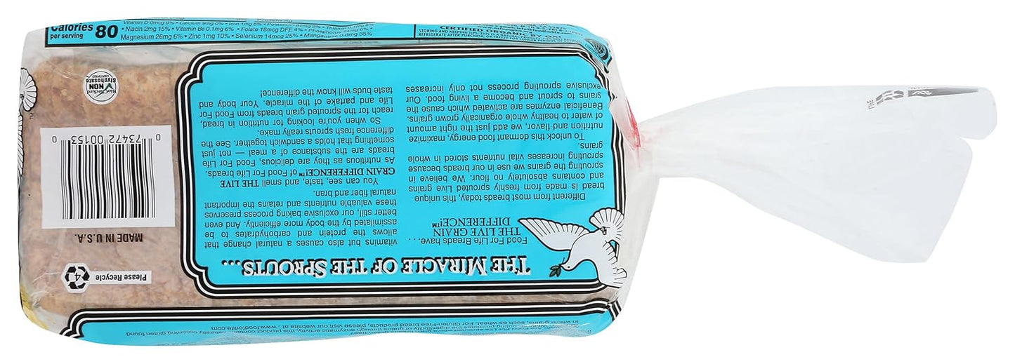 Food For Life Organic Ezekiel 4:9 Sprouted Bread, Low Sodium, 24 oz
