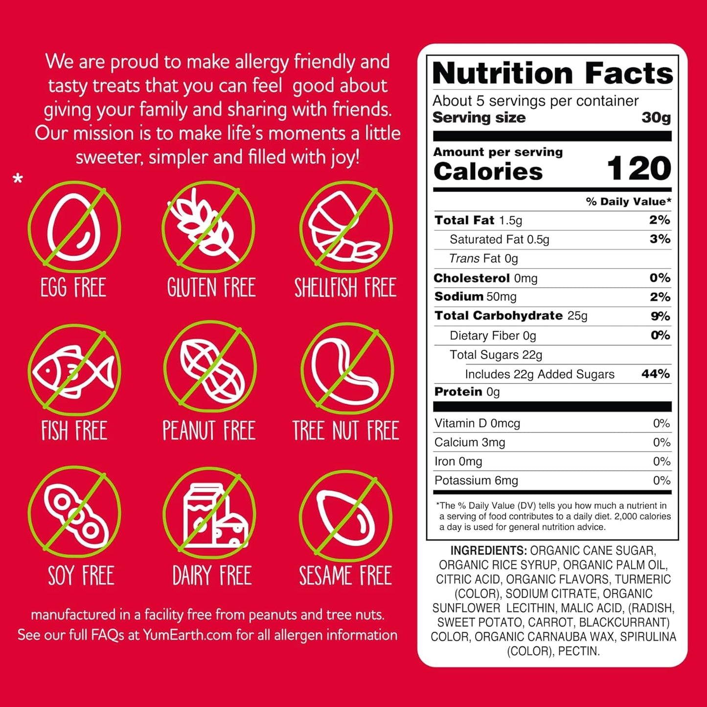 YumEarth Organic Giggles Chewy Candy, 5 oz