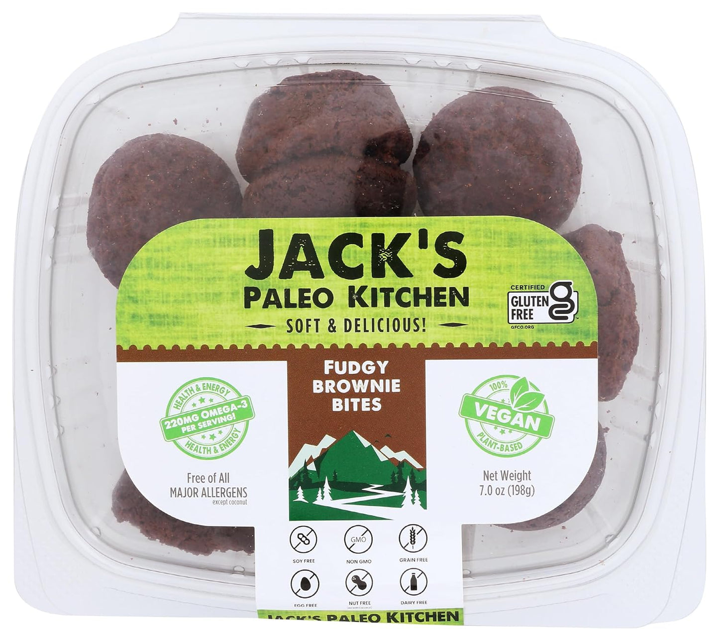 Jack's Paleo Kitchen Fudgy Brownie Bites, 7 oz