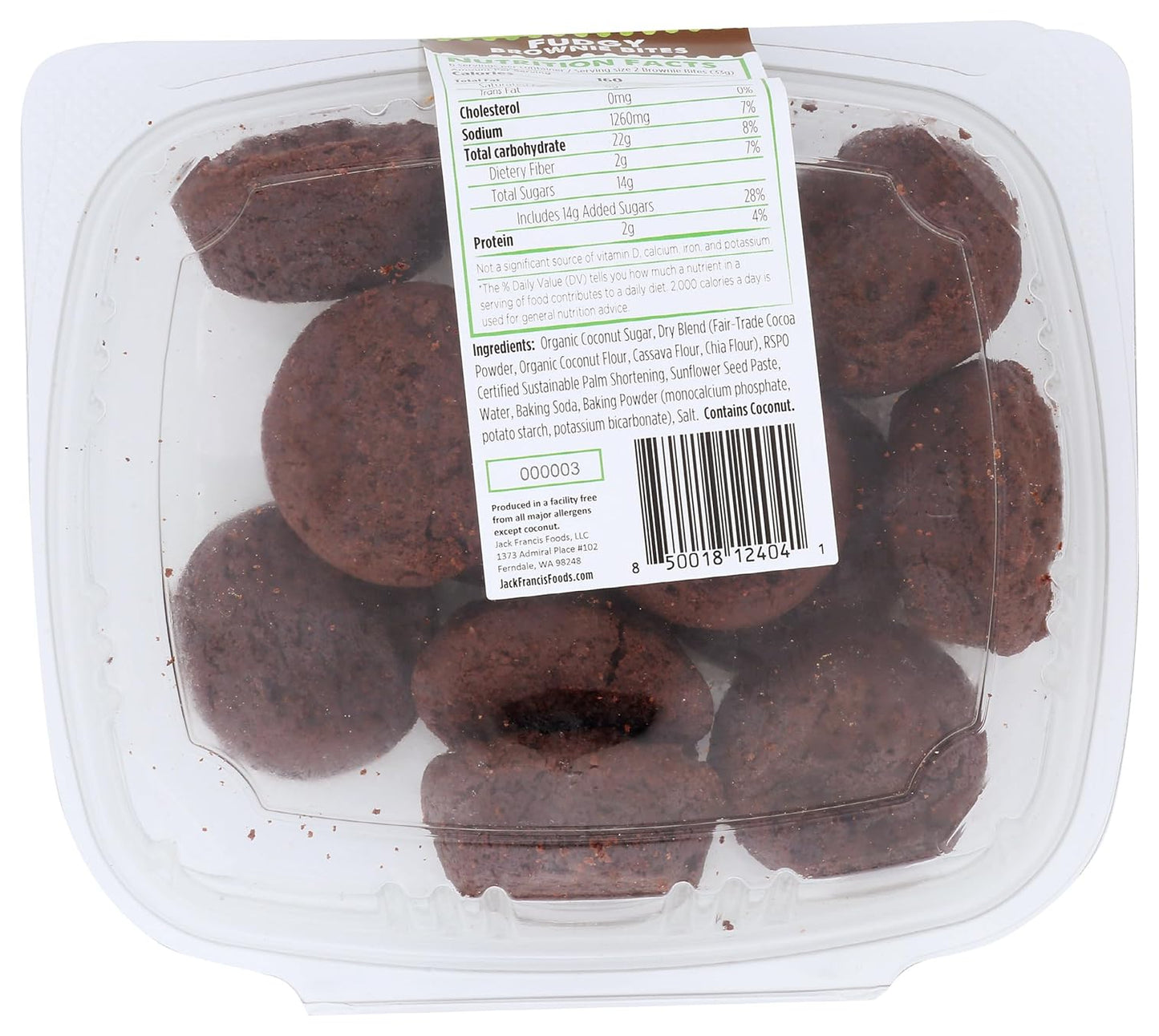Jack's Paleo Kitchen Fudgy Brownie Bites, 7 oz