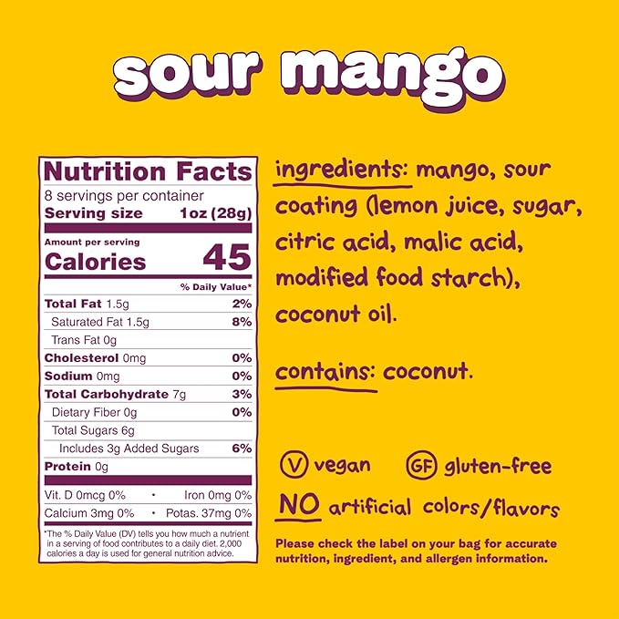 Fruit Riot! Sour Candy Mango, 8oz