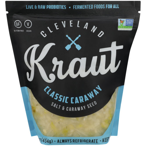Cleveland Kitchen Sauerkraut Classic Caraway, 16 oz