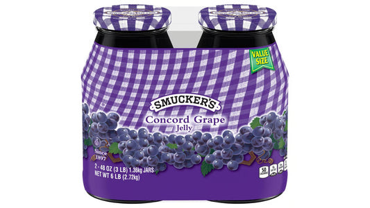 Smucker's Concord Grape Jelly, 48 oz, 2 ct