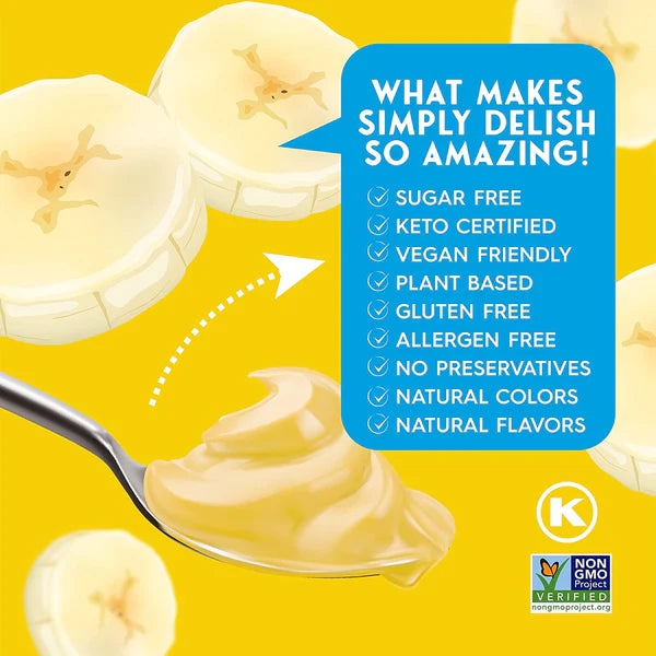 Simply Delish Pudding Banana Instant Sugar Free, 1.7 oz