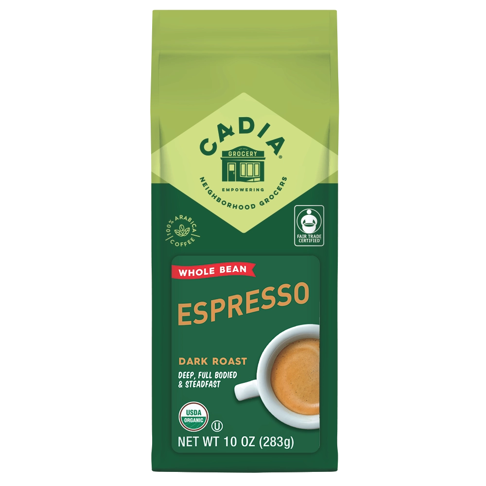 Cadia Organic Espresso Coffee, 10 oz