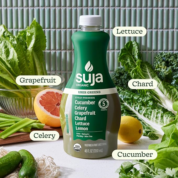 Suja Organic Uber Greens Juice, 46 oz