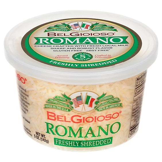 BelGioioso Romano Grated Cheese, 5 oz