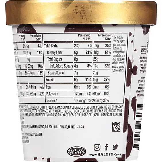 Halo Top Cookies & Cream, 16 oz