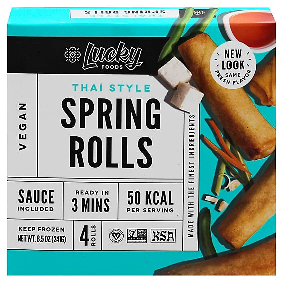 Lucky Thai Style Spring Rolls, 8.5 oz
