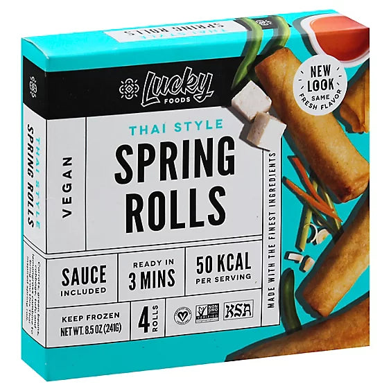 Lucky Thai Style Spring Rolls, 8.5 oz