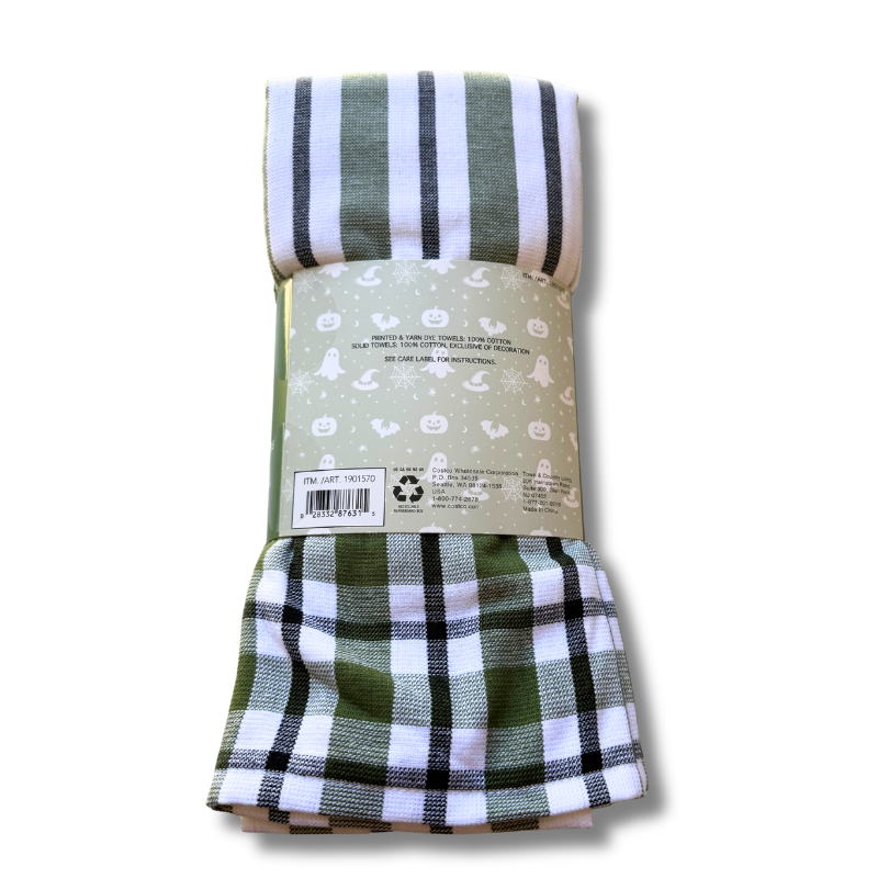Fall and Halloween Kitchen Towels, 8 pack, 18 in x 28 in (multiple colors)