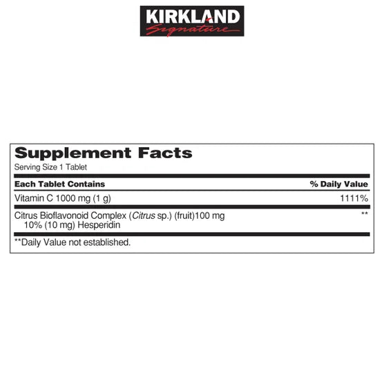 Kirkland Signature Vitamin C 1000 mg., 500 Tablets