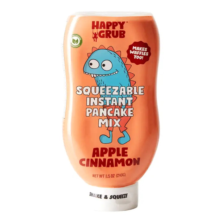 HAPPY GRUB Apple Cinnamon Pancake Mix, 8.5 oz