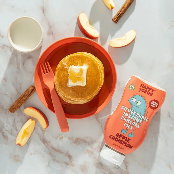 HAPPY GRUB Apple Cinnamon Pancake Mix, 8.5 oz
