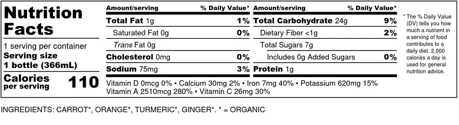 Cross Roots Carrot Wood Juice, 12.4 oz