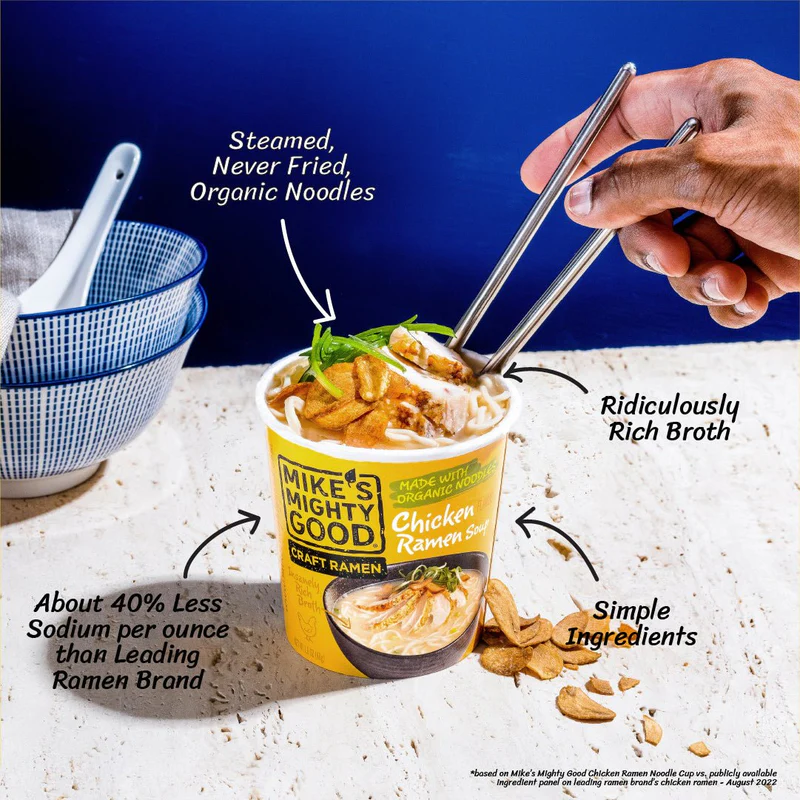 Mike's Mighty Good Organic Chicken Ramen Soup, 1.6 oz