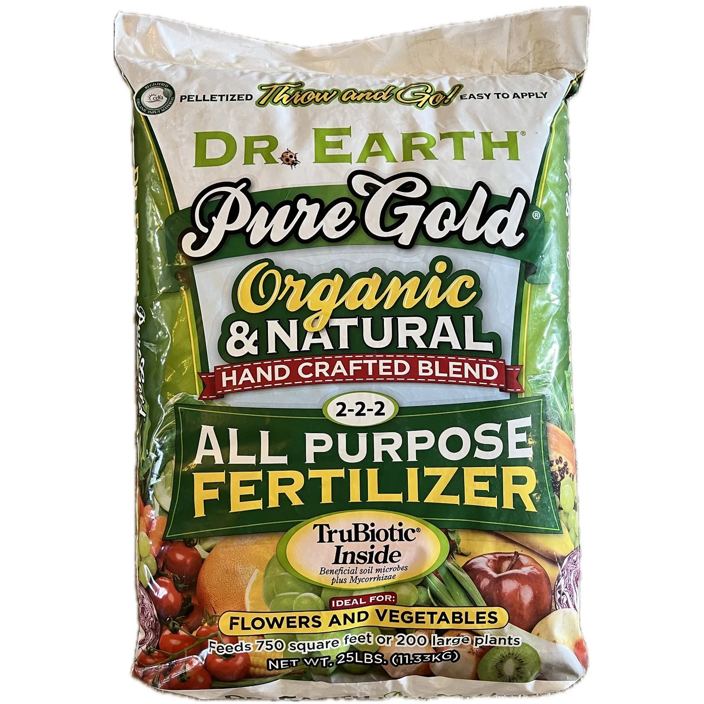 Dr. Earth Pure Gold All Purpose Fertilizer, 25 lbs