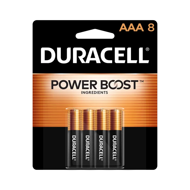 Duracell Coppertop AAA Battery with Power Boost, 8 Count