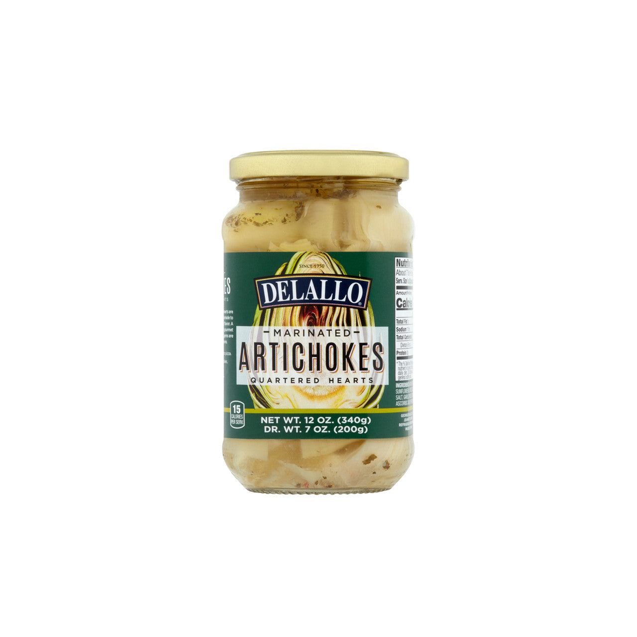 Delallo Marinated Artichoke Hearts, 12 oz