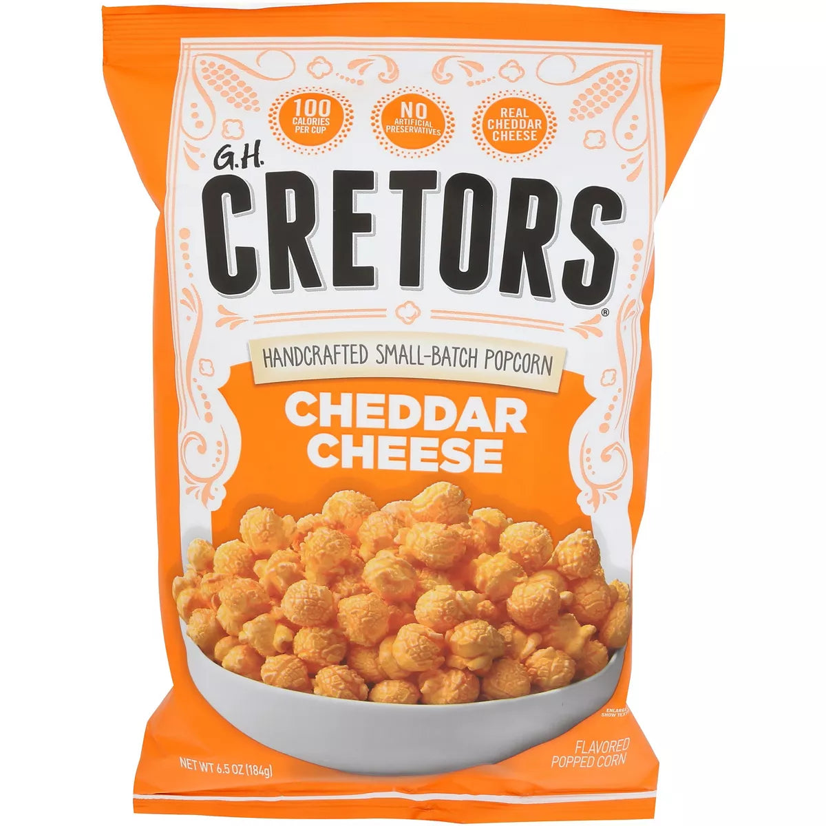G.H. Cretors Cheddar Cheese Handcrafter Popcorn, 6.5 oz