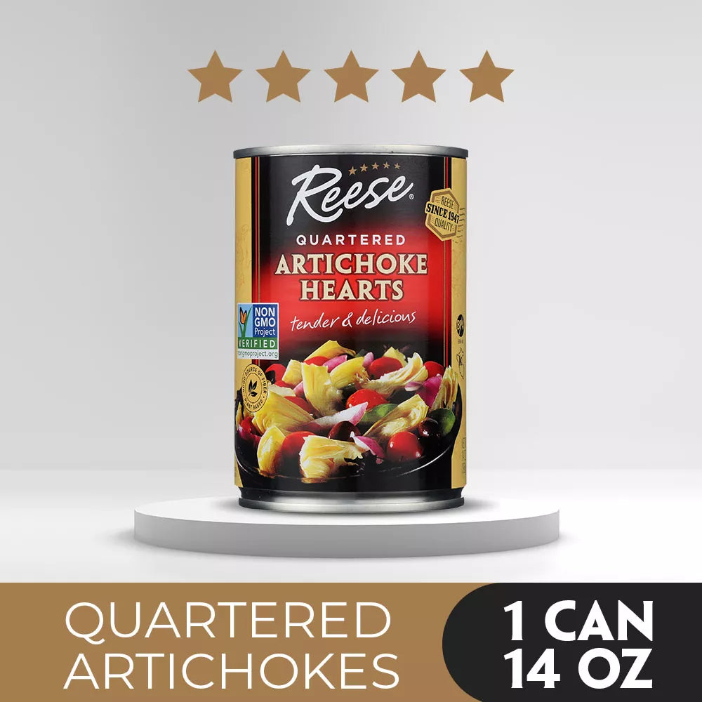 Reese Quartered Artichoke Hearts, 14 oz