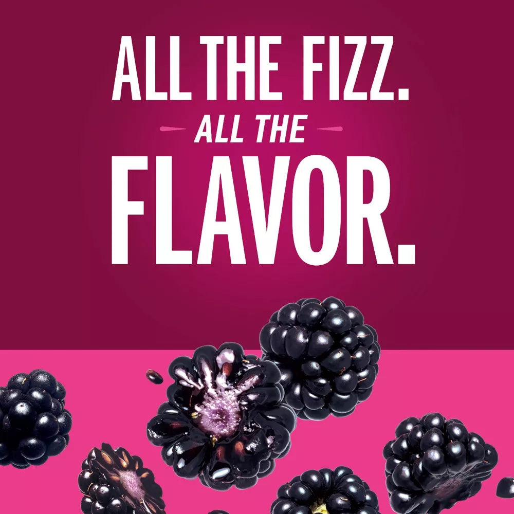 IZZE Sparkling Juice Beverage Sparkling Blackberry, 6 Count