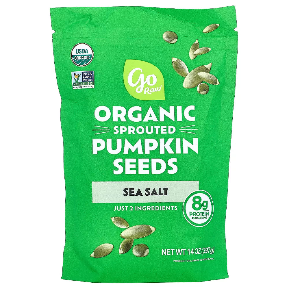 Go Raw Organic Sprouted Pumpkin Seeds, Sea Salt, 14 oz