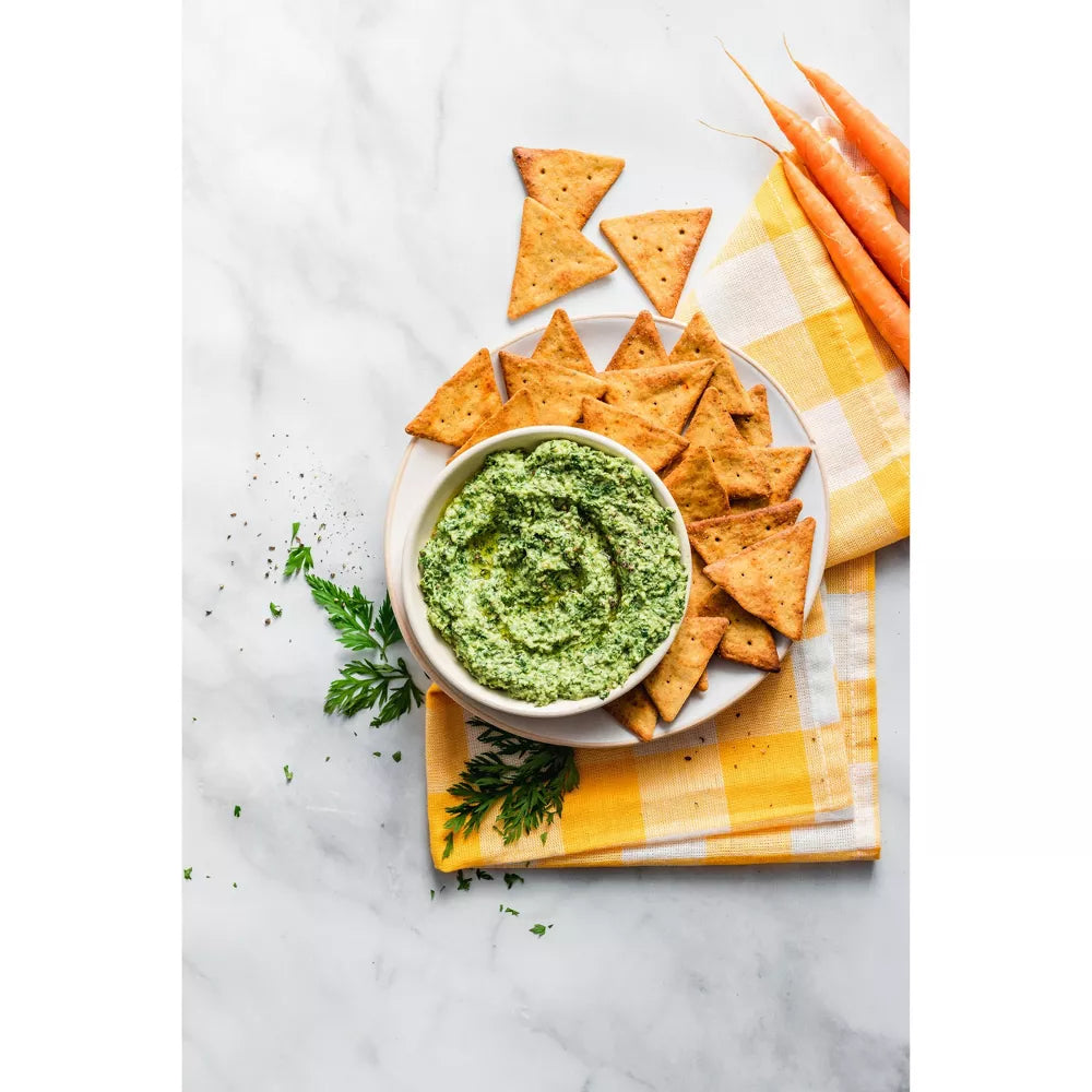 Simple Mills Mediterranean Herb Veggie Flour Pita Crackers, 4.25 oz