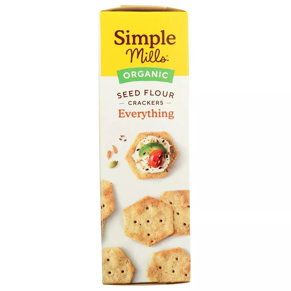 Simple Mills Everything Seed Flour Crackers, 4.25 oz