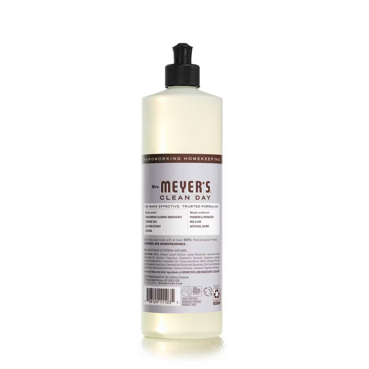 Mrs. Meyer's Clean Day Lavender Scent Liquid Dish Soap, 16 oz