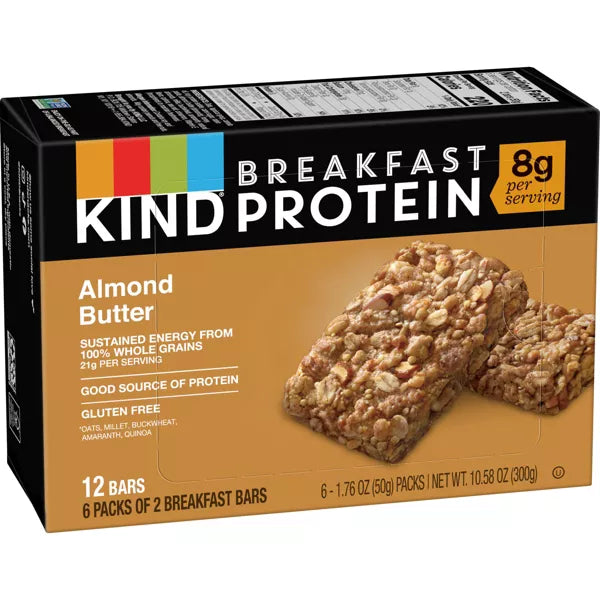 Kind Breakfast Almond Butter Bars, 6 Count
