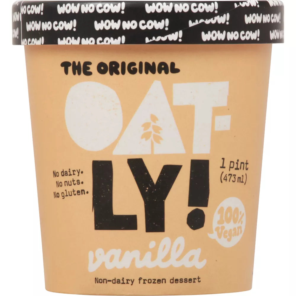 Oatly Vanilla Non-Dairy Frozen Dessert, 16 oz
