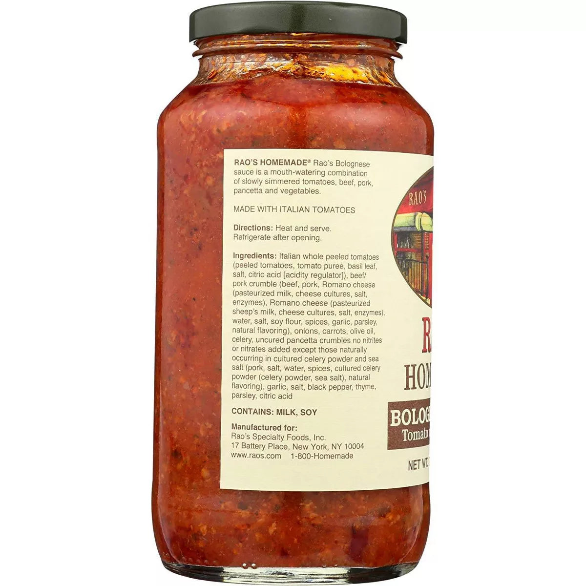 Rao's Homestyle Bolognese Tomato Sauce with Meat, 24 oz