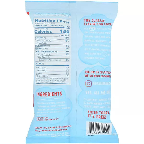 Like Air Classic Puffcorn, 4 oz