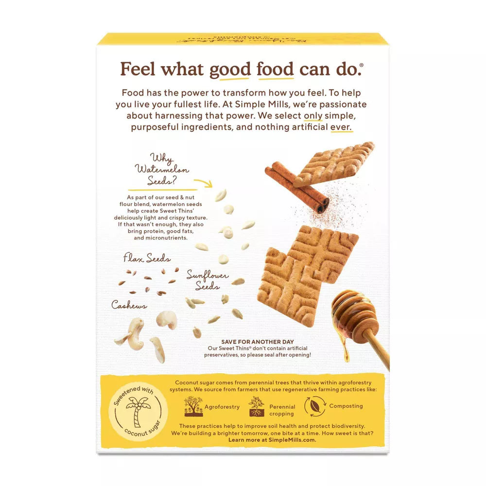 Simple Mills Honey Cinnamon Sweet Thins, 4.25 oz