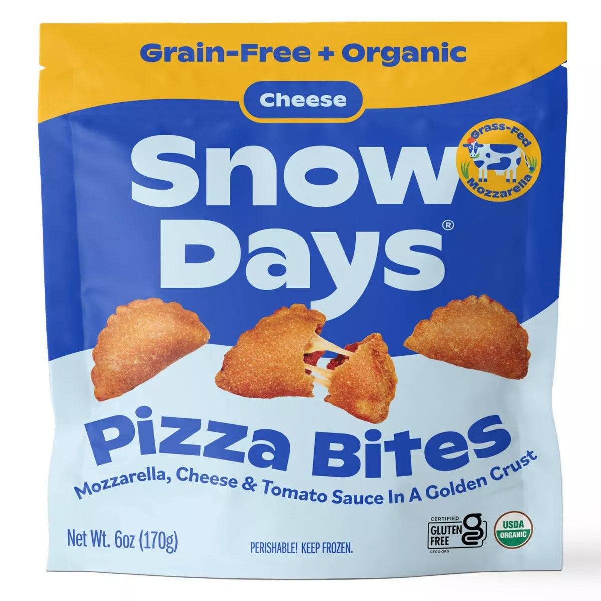 Snow Days Organic Frozen Cheese Pizza Bites, 6 oz