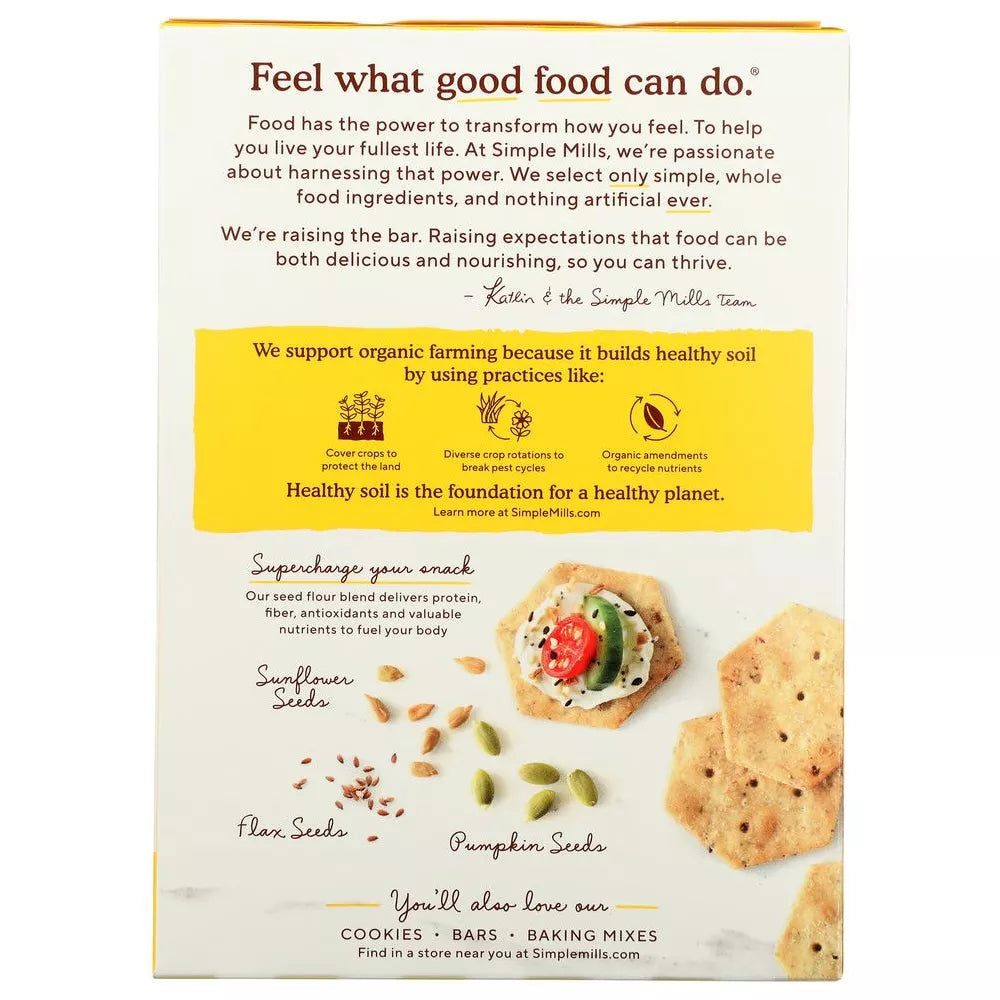Simple Mills Everything Seed Flour Crackers, 4.25 oz